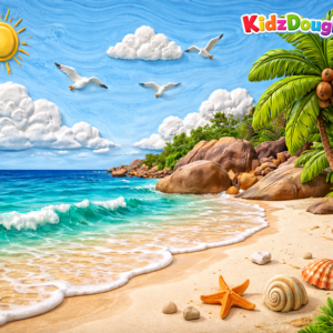 KidzDough Adventure Play Mat - Beach